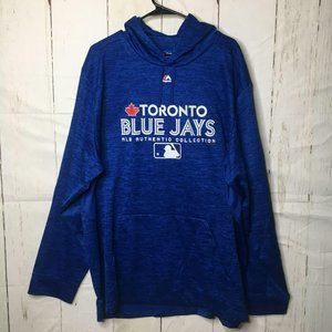 Majestic Mens MLB Toronto Blue Jays Hoody 2XL NWT